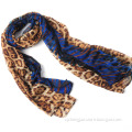 Fashion Print Leopard infinity long chiffon scarf